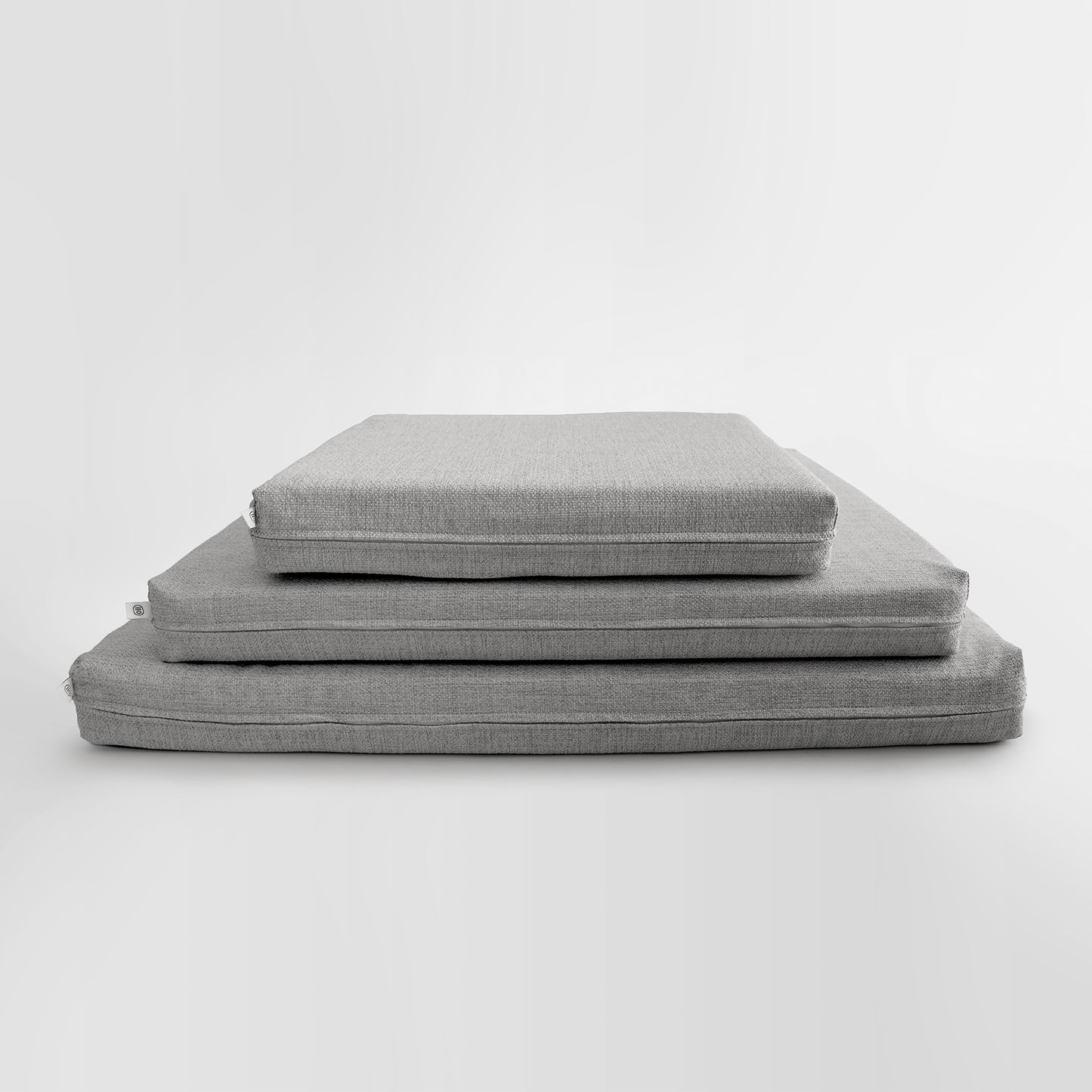 Gray Dog Bed with Pillow