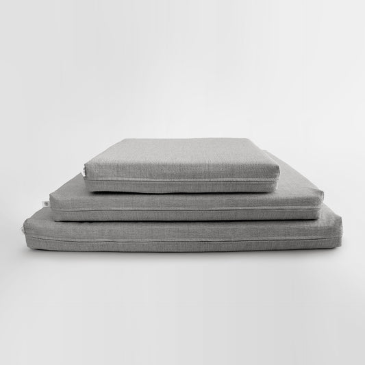 Gray Dog Bed with Pillow